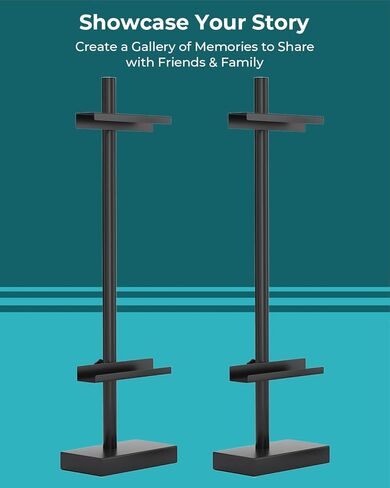 2Pack Adjustable Tabletop Easel Stand for Picture Frames, Picture Easels for Display Up to 30" H，Adjustable Detachable Tabletop Easel, Table Top Frame Holder for Artwork, Photos, (Black) in Saudi Arabia