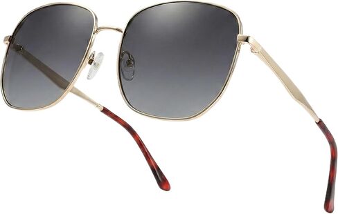 Trendy Square Retro Sunglasses for Men Women with Polarized TAC Lens und UV400 Protection Sunglasses in Saudi Arabia
