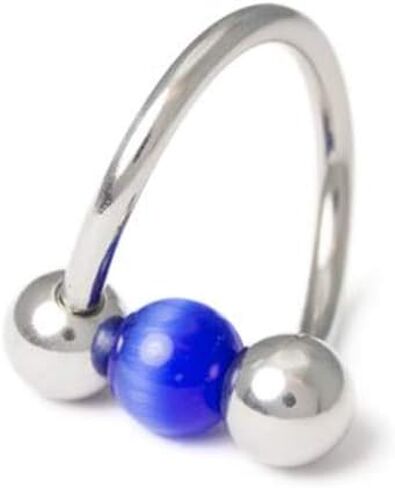 Unique Design Captive Bead Twister Ring - Great for Belly Navel Piercing - 14ga 316L Surgical Steel in Saudi Arabia