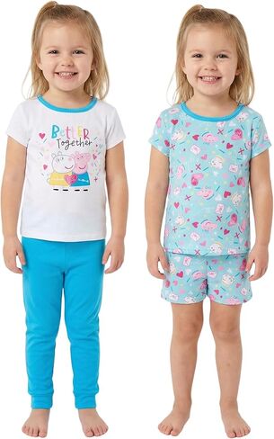 Peppa Pig Girls' Better Together 4pc Pajama Set in Saudi Arabia