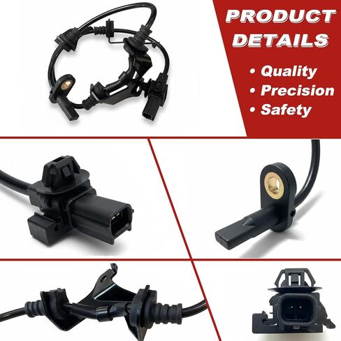 ABS Wheel Speed Sensor 1Pc: Front Left Compatible with Honda 2008-2012 Accord L4 2.4L V6 3.5L, 2012 CR-V L4 2.4L, 2010-2011 Accord Crosstour V6 3.5L, Acura 2009-2014 TSX L4 2.4L V6 3.5L in Saudi Arabia
