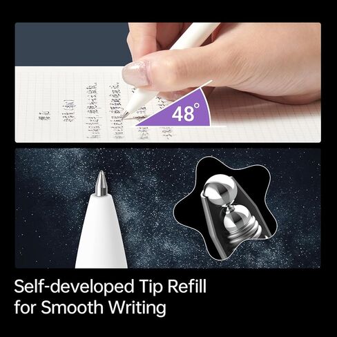 Kaco FIRST Gel Pens Cute Stationery Black Ink 3 Pieces, 0.5 mm Fine Point, Aesthetic Cute Star Pens for Journaling (Planet Series) in Saudi Arabia