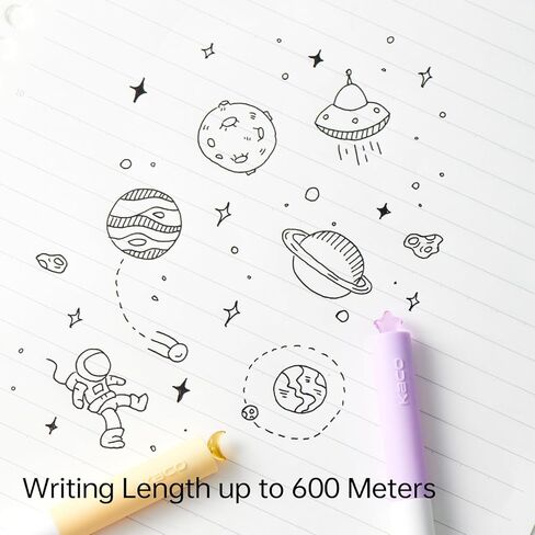 Kaco FIRST Gel Pens Cute Stationery Black Ink 3 Pieces, 0.5 mm Fine Point, Aesthetic Cute Star Pens for Journaling (Planet Series) in Saudi Arabia