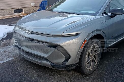 Replacement for 2024-Present Chevrolet Equinox EV Models | EOS Plate Front Bumper Tow Hook License Plate Relocator Mount Bracket (Full Sized) in Saudi Arabia
