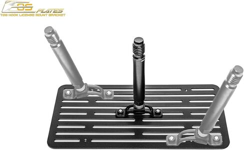 Replacement for 2024-Present Chevrolet Equinox EV Models | EOS Plate Front Bumper Tow Hook License Plate Relocator Mount Bracket (Full Sized) in Saudi Arabia