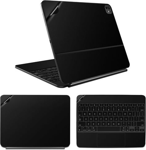 IMMOENUC 3-in-1 Tablets Skin Sticker Colorful Decals for 2024 iPad Pro M4 Magic Keyboard 11 inch Full Body Protective case Vinyl Durable Materials wrap Cover Self-Adhesive,Pre-Cut（Marble White） in Kuwait