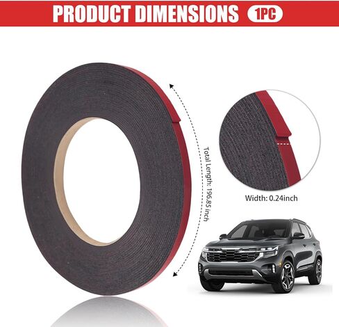 16.4Ft x 0.24" Automotive Double Sided Tape,High Adhesive Car Double Sided Mounting Tape Easily Sticks to Car Badges & Cars Decorations,Cuttable Doubles Sideds Tapes for Cars in Saudi Arabia