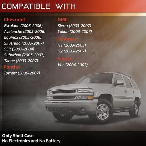 StandardAutoPart Car Keyless Entry Remote Compatible with Escalade Avalanche Equinox Silverado SSR Suburban Tahoe Sierra Yukon H1 H2 Torrent Vue LHJ011 (Shell case) in Saudi Arabia