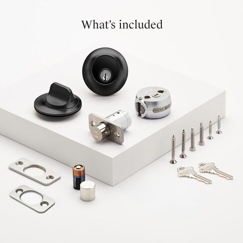 Level Lock (Matter) Smart Lock - World's Smallest, Most Beautifully Designed Matter-Over-Thread Deadbolt - Level App for iOS & Android | Works with Apple Home (Matte Black) in Saudi Arabia