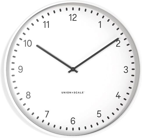 ساعة حائط يونيون آند سكيل مزخرفة للمنزل أو المكتب، معدنية in Kuwait