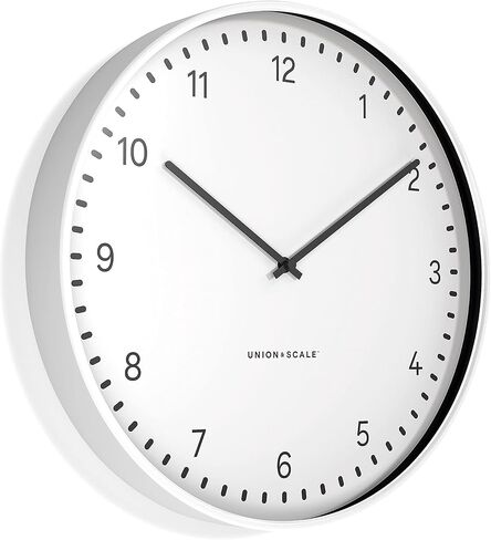 ساعة حائط يونيون آند سكيل مزخرفة للمنزل أو المكتب، معدنية in Kuwait