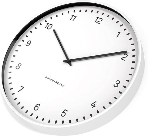 ساعة حائط يونيون آند سكيل مزخرفة للمنزل أو المكتب، معدنية in Kuwait