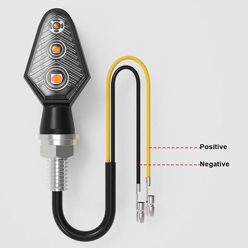 4 قطع وميض صغير لإشارات الانعطاف للدراجات النارية، 3 مصابيح LED فائقة السطوع ومؤشرات أمامية وخلفية كهرمانية، مصابيح إشارة M8 عالمية مقاومة للماء متوافقة مع هارلي هوندا ياماها سوزوكي كاواساكي in Kuwait