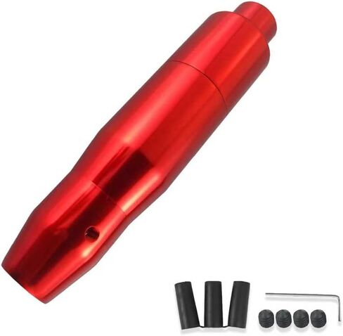 Automatic Shift Knob, Aluminum Car Modified Gear Lever, Anti-slip Car Shifting with Push Button, 10.4" x 1.5" x 1.5" Universal for Automatic Transmission Vehicles (Multicolored) in Saudi Arabia