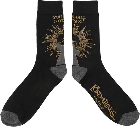 Bioworld Lord Of The Rings Characters Adult 5-Pair Casual Crew Socks-OSFA in Saudi Arabia