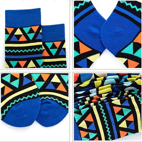 Coolwife Funky Colorful Socks Sport Pattern Dress Cotton Casual Fun Novelty Socks in Saudi Arabia