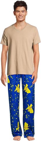 Pokemon Pikachu Pajamas Men's Allover Character Design Lounge Sleep Pants in Saudi Arabia