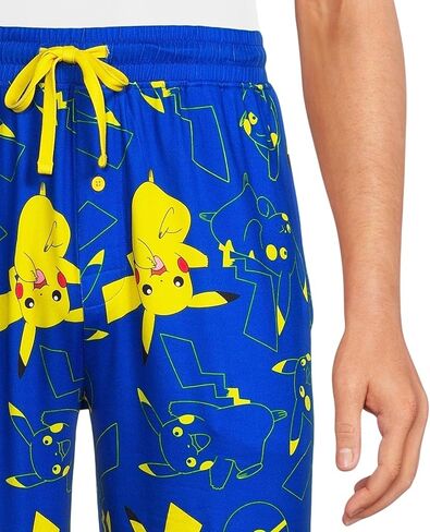Pokemon Pikachu Pajamas Men's Allover Character Design Lounge Sleep Pants in Saudi Arabia