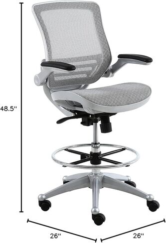 كرسي Harwick Evolve All Mesh عالي التحمل - لمسة نهائية من البلاتين in Kuwait