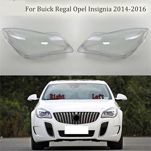 For Buick Regal Opel Insignia 2014 2015 2016 Transparent Lampshade Headlamp Cover Lamp Shade Headlight Shell Lens Plexiglass(A Piar) in Saudi Arabia