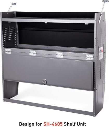 AA Products Inc. P-SH-4605DK Door Kit for SH-4605(52" W * 46" H) Shelf Unit Shelf Accessories Grey in Saudi Arabia