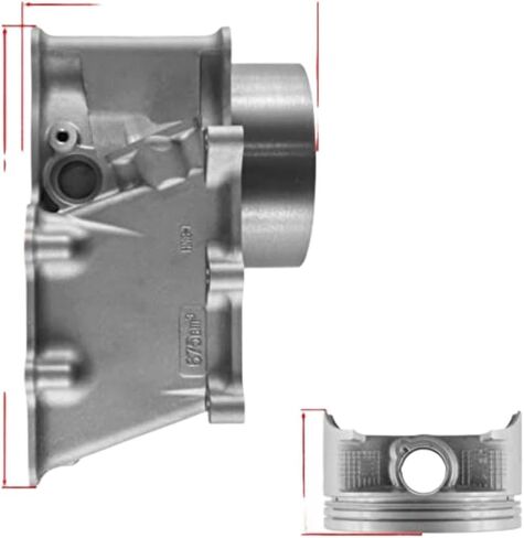 Cylinder Kit With Piston And Gaskets Compatible With 680 TRX680FGA 4X4 2006 2009 ATV Engine Rebuild Performance Cylinder As in Kuwait