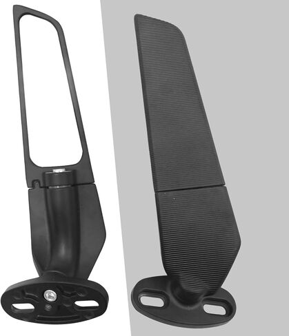2Pcs Motorcycle Stealth Mirrors Rear View Mirrors 360° Rotating Replacement for Honda CBR250R CBR300R CBR500R Kawasaki Ninja 300 400r 650 1000 Suzuki GSXR600 in Saudi Arabia
