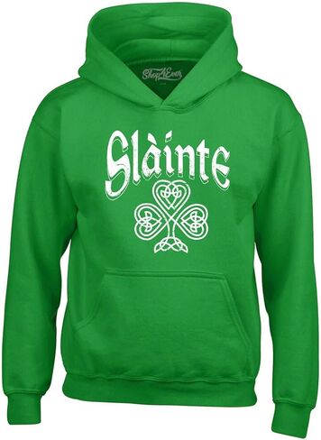 shop4ever® Slainte Celtic Knot Irish Scotish Toast Cheers St. Patrick's Day Hoodie Sweatshirts in Saudi Arabia