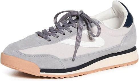 TRETORN Women's Rawlins Casual Lace-Up Sneakers, White/Pink/Orange, 9 in Kuwait