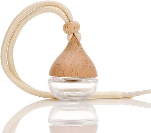 Refillable Diffuser Car Hanging Pendant Car Styling Accessory Fragrance Pendant Mini Perfume Bottles(Transparent) in Saudi Arabia