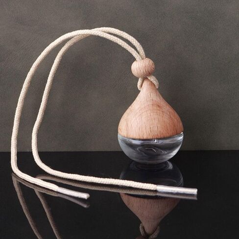 Refillable Diffuser Car Hanging Pendant Car Styling Accessory Fragrance Pendant Mini Perfume Bottles(Transparent) in Saudi Arabia