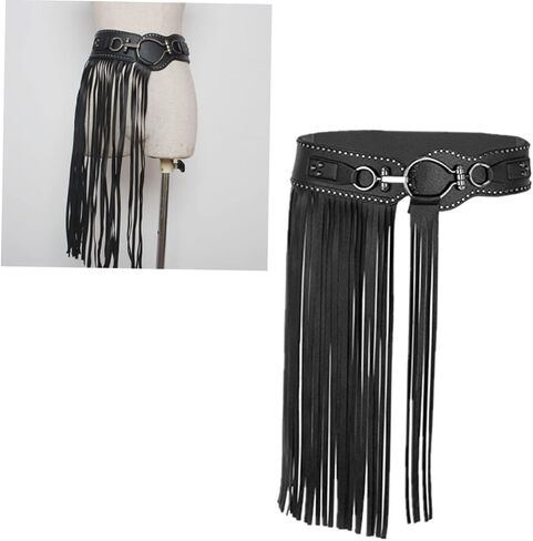 LIFKOME Punk Style Skirt Fashion Belt Tassel Waist Chain Belt for Dress Fringe Belts Women Tassles Goth Cor in Saudi Arabia