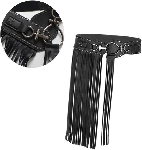 LIFKOME Punk Style Skirt Fashion Belt Tassel Waist Chain Belt for Dress Fringe Belts Women Tassles Goth Cor in Saudi Arabia