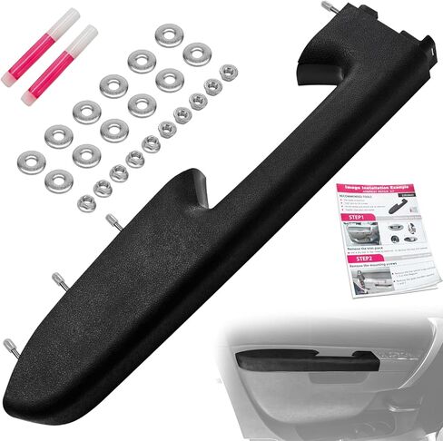 Front Left Driver Side Door Panel Armrest Repair Kit with Release Handle Below Armrest Compatible with 2010-2014 GMC Sierra 1500 2500HD 3500HD Chevy Silverado 1500 2500HD 3500HD Black in Saudi Arabia