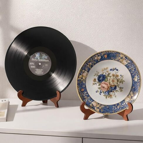 8 Pack Plate Stands for Display Wooden Display Stand Holder 5/6/7/8/9/10inch for Displaying Decorative Picture Frame Dish Photo Plaque Platter Wood Stand in Kuwait