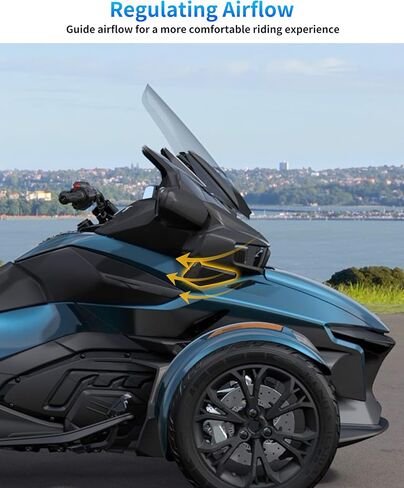 Adjustable Side Air Deflectors for Spyder RT, Wind Deflector Side Wind Windshield Windscreens for Can-Am Spyder RT 2020-2025 Accessories, 2PCS, Replace #219401040 in Saudi Arabia