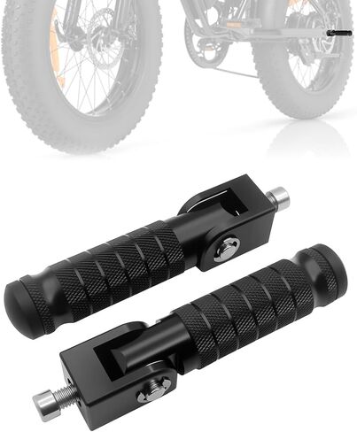 أوتاد قدم Ebike قابلة للطي للدراجة الإلكترونية للركاب الخلفي M8 Universal متوافقة مع Ridstar Q20 Super 73 S1 S2 Y1 RX Macfox X1S X1S X X2 دراجة كهربائية بدواسات راحة غير قابلة للانزلاق باستخدام الحاسب الآلي in Saudi Arabia