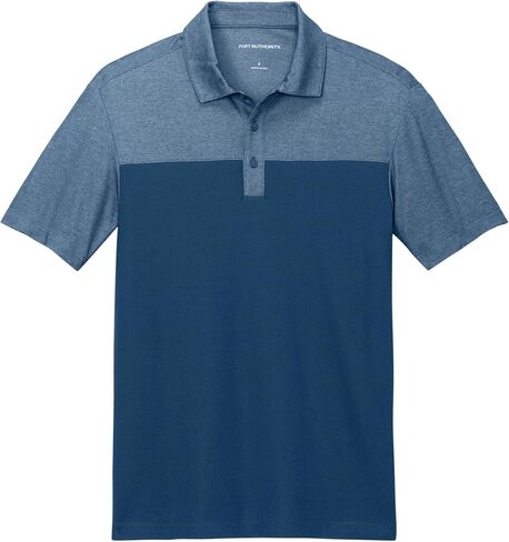 Port Authority Fine Pique Blend Blocked Polo Shirt in Saudi Arabia