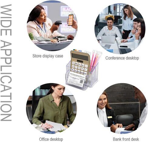 5 Slots Plastics Business Card Holder for Desk，Desktop Name Card Organizer Stand for Office Home Exhibitio in Saudi Arabia