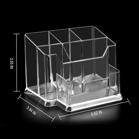 5 Slots Plastics Business Card Holder for Desk，Desktop Name Card Organizer Stand for Office Home Exhibitio in Saudi Arabia