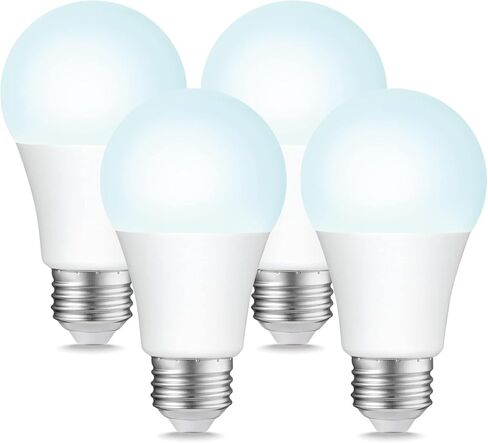 Sigalux A19 60W Equivalent LED Bulbs, Soft White 2700K 750LM, Non-Dimmable E26 Base LED Light Bulbs, Energy Efficient 8.5W, 10000 Hour Lifespan for Home Lighting, 4 Pack in Kuwait