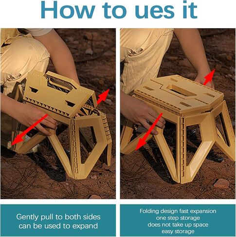 Folding Pedals are Portable, Lightweight, Yet Sturdy with a Load Capacity of 400 pounds. They are Suitable for Camping, Fishing, Hiking, and Barbecuing (Black) in Kuwait