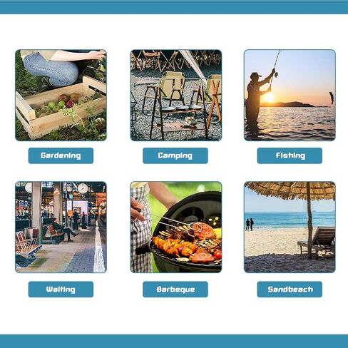 Folding Pedals are Portable, Lightweight, Yet Sturdy with a Load Capacity of 400 pounds. They are Suitable for Camping, Fishing, Hiking, and Barbecuing (Black) in Kuwait