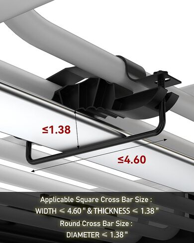 سلة شحن على السطح العالمي مقاس 51 بوصة × 36 بوصة، رف أمتعة على السطح بسعة 200 رطل لسيارات الدفع الرباعي والسيارات والشاحنات، حامل ملحقات حامل السقف عالي التحمل in Kuwait