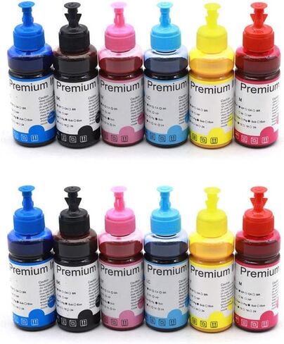 100ML Sublimation Ink Color Heat Transfer Ink Compatible with Printer Models Stylus C68 C88 C88+ R200 R220 R300 R320 R340 RX500 RX600 RX620(1set) in Saudi Arabia