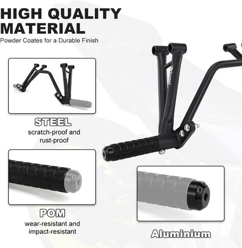 Steel Stunt Subcage with Foot Pegs Fit for FZ-07 / MT-07 2014-2025, Motorcycle Passenger Peg Guard Protector Crash Bar in Saudi Arabia