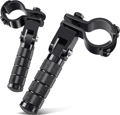 Benlari M8 Motorcycle Pegs CNC Foldable Footpegs Non-slip Footrest 1-1/4in 32mm Fit for Mini Bike Dirt Pit Bike Electric Car Motorbike Suzuki Kawasaki Honda Yamaha Aprilia Black in Saudi Arabia