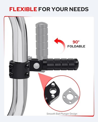 Benlari M8 Motorcycle Pegs CNC Foldable Footpegs Non-slip Footrest 1-1/4in 32mm Fit for Mini Bike Dirt Pit Bike Electric Car Motorbike Suzuki Kawasaki Honda Yamaha Aprilia Black in Saudi Arabia