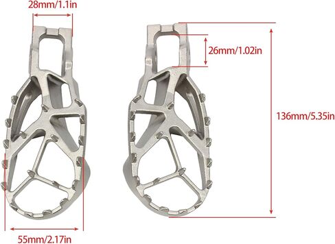 Foot Pegs Motorcycle Footpegs Footrest Pedal For XC XCF XCFW SX SXF XCW EXC EXC-F 125 150 250 300 450 XWF 350 500 2018-2022 in Saudi Arabia