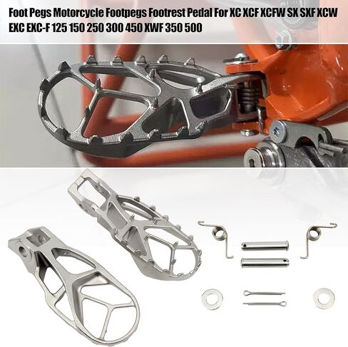 Foot Pegs Motorcycle Footpegs Footrest Pedal For XC XCF XCFW SX SXF XCW EXC EXC-F 125 150 250 300 450 XWF 350 500 2018-2022 in Saudi Arabia